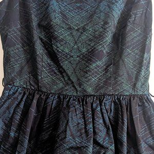 Modcloth Dress, Green/Black, Small